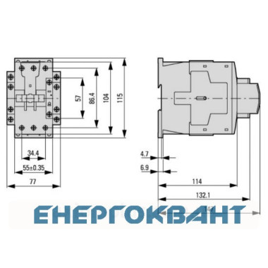 Контактор Eaton Moeller DILM50 (230V50HZ, 240V60HZ)