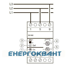 Реле контролю фаз Hager EU302