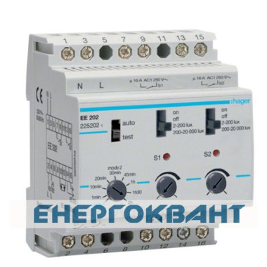 Сутінковий реле «комфорт» Hager EE202 16А
