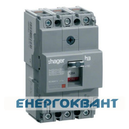 Ел.автомат Hager x160, In = 160А, 3п, 40kA
