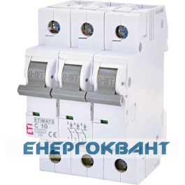 Автомат вимикач ETIMAT 6 3p З 10А