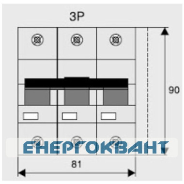 Автоматичний вимикач Eaton PLHT-C80 / 3