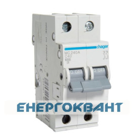 Ел.автомат MC240A (2р, С, 40А) Hager