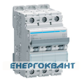 Електро-автомат NCN363 (3р, С, 63А) Hager