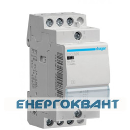 Контактор 25A ESC325 (3НО, 230В) 2м Hager