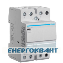 Контактор 40A ESC340 (3НО, 230В) 3м Hager