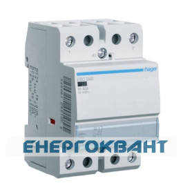 Контактор 40A ESC240 (2НО, 230В) 3м Hager
