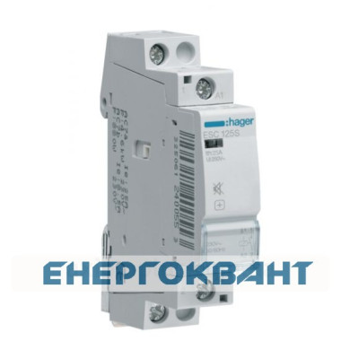 Контактор 25A ESC125 (1 але, 230В) 1м Hager