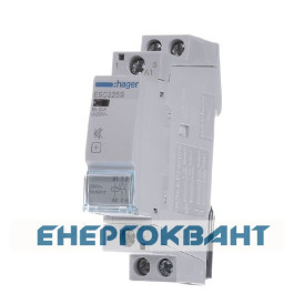 Контактор 25A ESC225s безшумний (2НО, 230В) 1м Hager