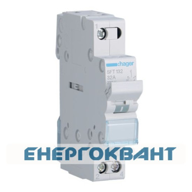 Перемикач Hager SFT132 1P 32А / 230В 1м I-0-II