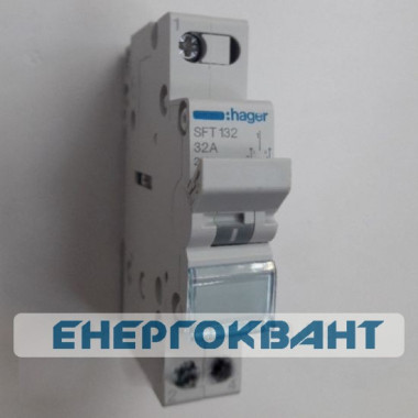 Перемикач Hager SFT132 1P 32А / 230В 1м I-0-II