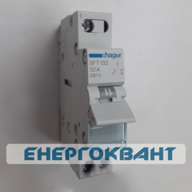 Перемикач Hager SFT132 1P 32А / 230В 1м I-0-II