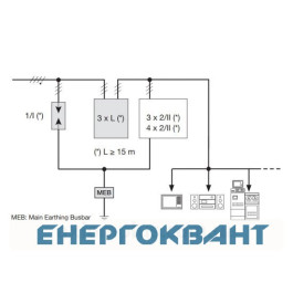 Розрядник класу 2 Hager SPN315