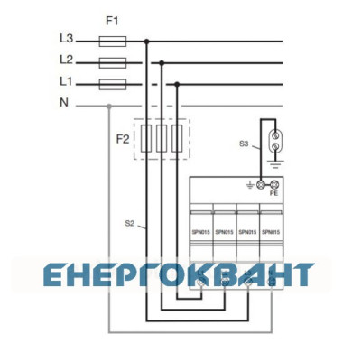 Розрядник класу 2 Hager SPN418 40kA