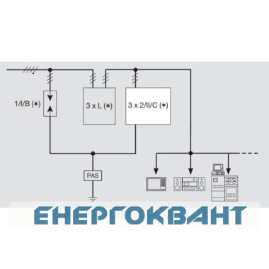 Розрядник класу 2 Hager з доп контактом SPN517 Розрядник класу 2 Hager з доп контактом SPN517