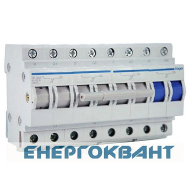 Перемикач Hager SF463 I-0-II 3 + N 63А / 400В 8м