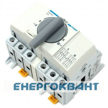 Перемикач Hager HIM304 I-0-II 40А 400 / 690В 3P 5м