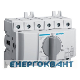 Перемикач Hager HIM308 I-0-II 80А 400 / 690В 3P 6м