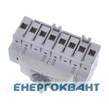 Перемикач Hager HIM406 I-0-II 63А 400 / 690В 4P 8м Перемикач Hager HIM406 I-0-II 63А 400 / 690В 4P 8м