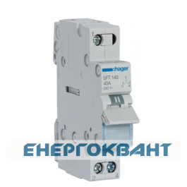 Перемикач Hager SFT140 1P 40А / 230В 1м I-0-II