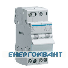 Перемикач Hager SFT240 2P 40А / 230В 2м I-0-II