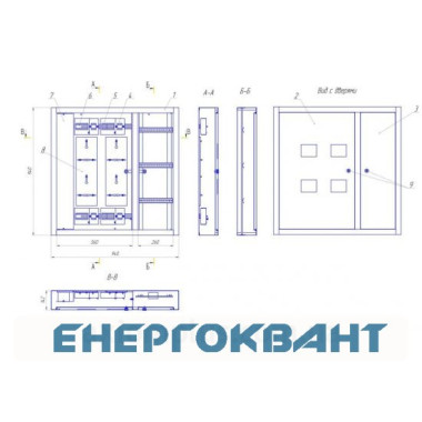 Поверховий розподільний щит ЩЕ-2ст Н