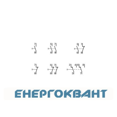 Дві кнопки на DIN-рейку SVN391 1 але + 1НЗ