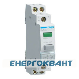 Зелена кнопка з LED індикатором SVN441 2НЗ