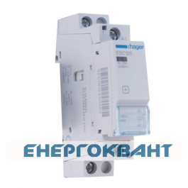Контактор Hager 25A ESC125 (1 але, 230В) 1м