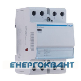 Контактор 40A ESC440 (4НО, 230В) 3м Hager