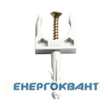Забивний тримач з клямкою і дюбелем DKC 51316 Ø16мм