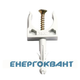 Забивний тримач з клямкою і дюбелем DKC 51325 Ø25мм