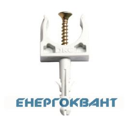 Забивний тримач з клямкою і дюбелем DKC 51332 Ø32мм