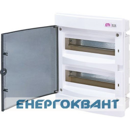 Вбудований щиток ETI 001101012 ECМ 24PT 24 М з прозорими дверцятами