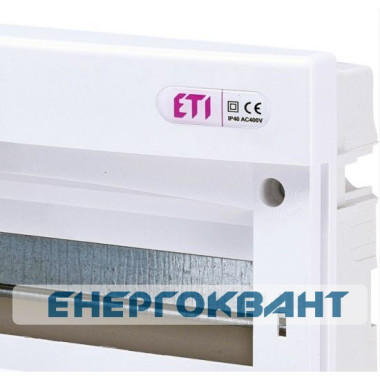 Вбудований щиток ETI 001101012 ECМ 24PT 24 М з прозорими дверцятами