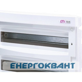 Вбудований щиток ETI 001101084 ECМ 2x18PO 36 М з білої дверцятами