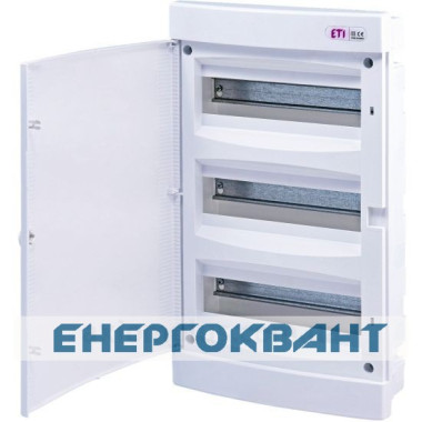 Вбудований щиток ETI 001101017 ECМ 36PO 36 М з білої дверцятами Вбудований щиток ETI 001101017 ECМ 36PO 36 М з білої дверцятами