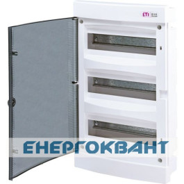 Вбудований щиток ETI 001101013 ECМ 36PT 36 М з прозорими дверцятами