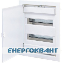 Металопластиковий електрощит ETI 001101026 ECG28 24 + 4 М з металевої білої дверцятами
