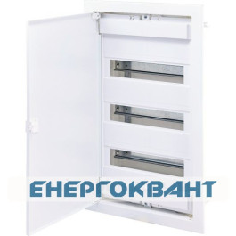 Металопластиковий електрощит ETI 001101027 ECG42 36 + 6 М з металевої білої дверцятами