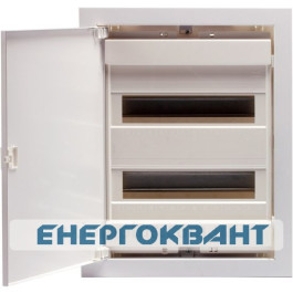 Металопластиковий електрощит ETI 001101184 ECG28 PO 24 + 4 М c білими дверцятами