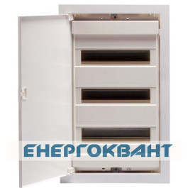 Металопластиковий електрощит ETI 001101185 ECG42 PO 36 + 6 М c білими дверцятами