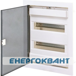 Металопластиковий електрощит ETI 001101181 ECG28 PT 24 + 4 М c прозорими дверцятами