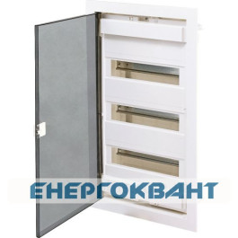 Металопластиковий електрощит ETI 001101182 ECG42 PT 36 + 6 М c прозорими дверцятами