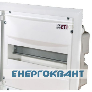 Металопластиковий щиток ETI 001101200 ERP 12-1 (12 модулів) Металопластиковий щиток ETI 001101200 ERP 12-1 (12 модулів)