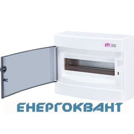 Зовнішній модульний щит ETI 001101001 ECT 12PT 12 М з прозорими дверцятами