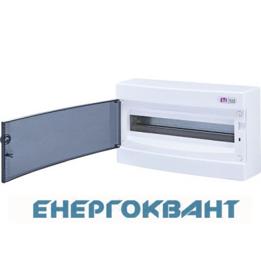 Зовнішній модульний щит ETI 001101002 ECT 18PT 18 М з прозорими дверцятами Зовнішній модульний щит ETI 001101002 ECT 18PT 18 М з прозорими дверцятами