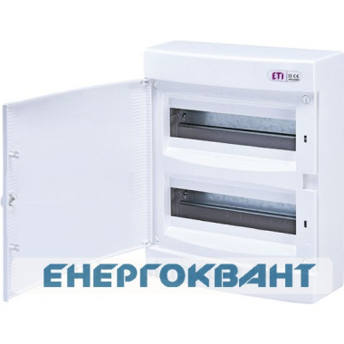 Зовнішній модульний щит ETI 001101008 ECT 24PO 24 М з білої дверцятами