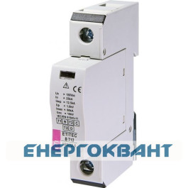 Обмежувач перенапруги ETI 002440311 ETITEC B T12 150 / 12.5 (1 + 0) 1p