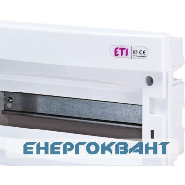 Вбудований щиток ETI 001101011 ECМ 12PT 12 М з прозорими дверцятами